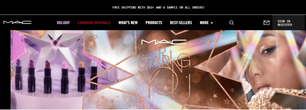 mac cosmetics website issues