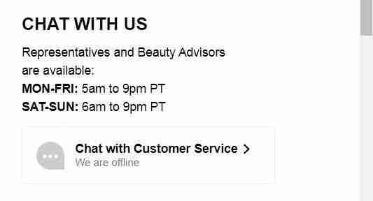 Sephora support chat 