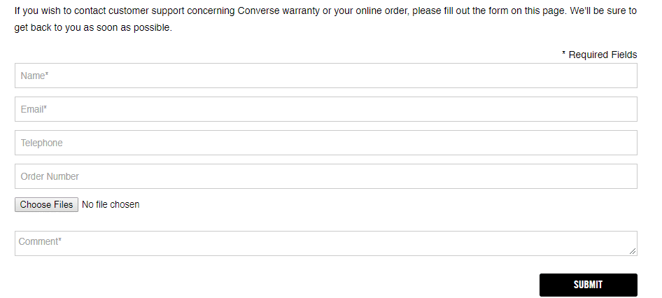 converse support form