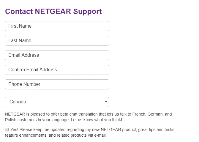 netgear chat