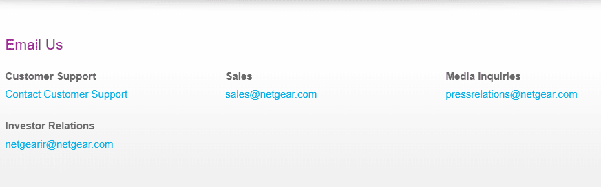 netgear email address