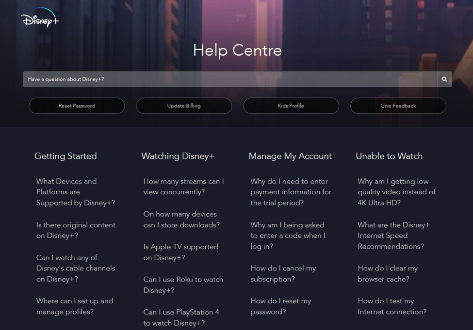 disney plus canada help center 