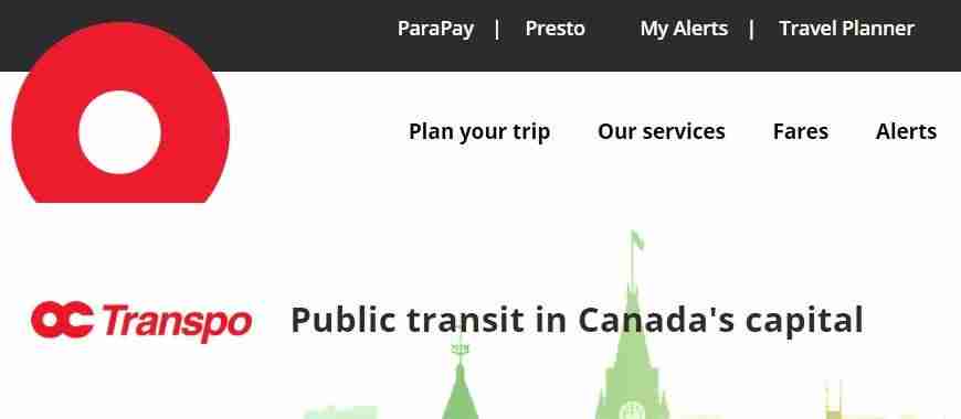 oc transpo help website