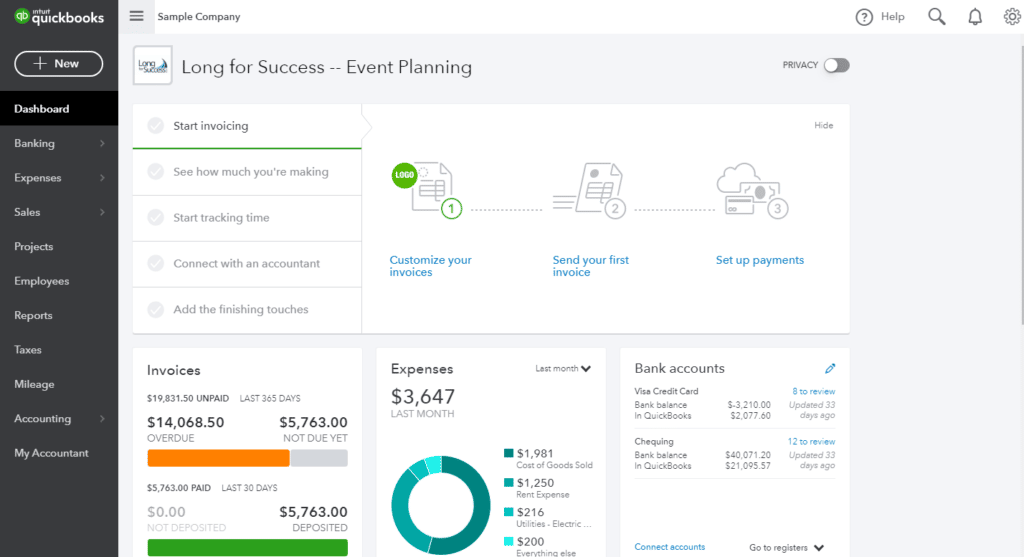 quickbooks demo canada