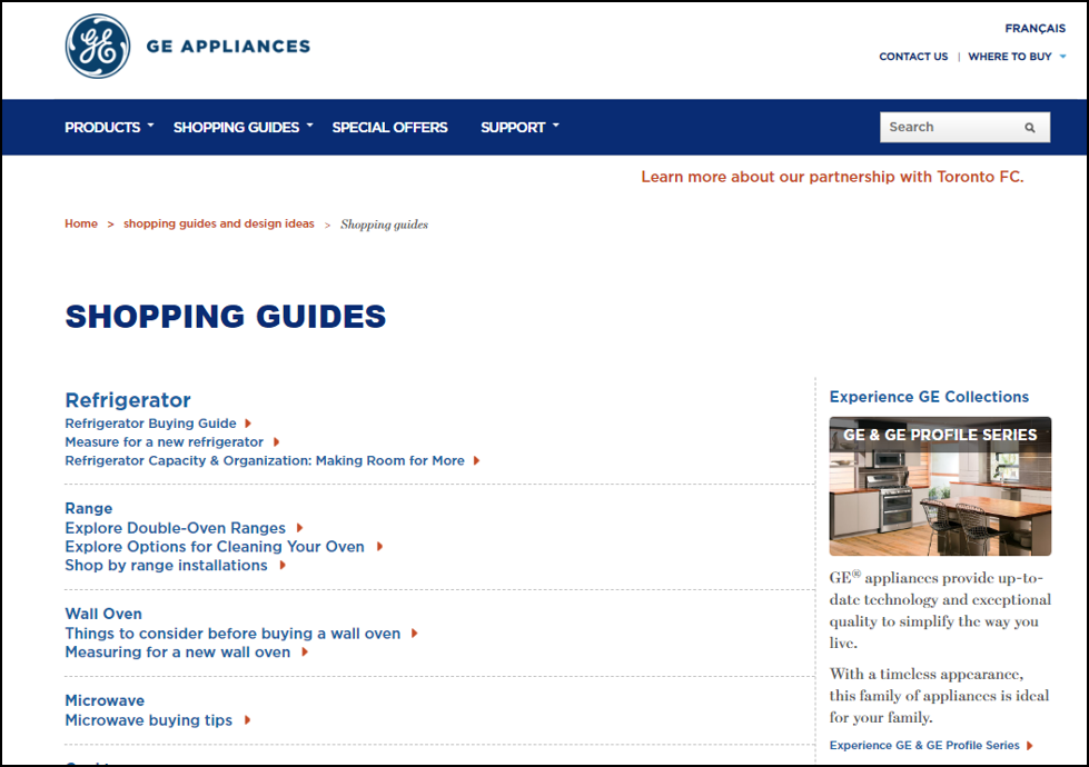 ge shopping guide
