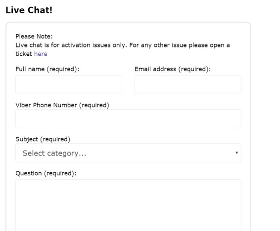 viber live support chat