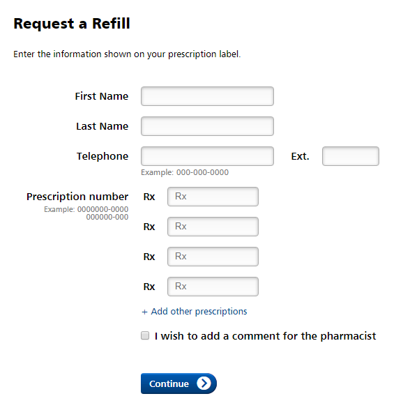 jean coutu request refill pharmacy online