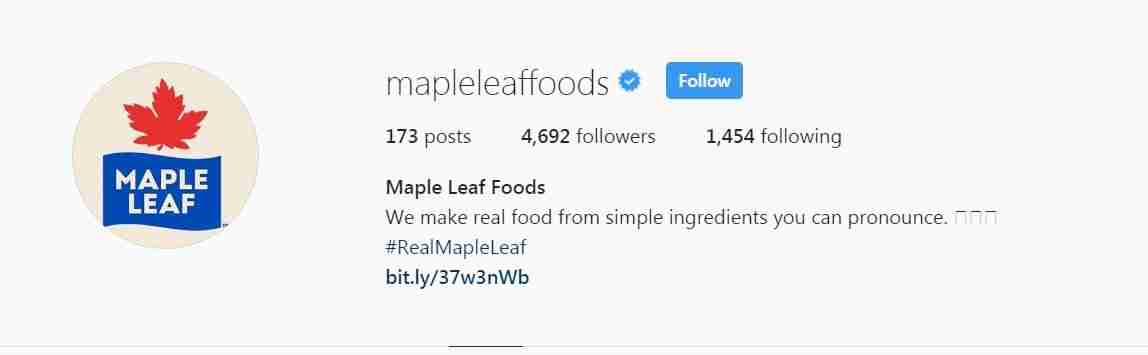 Maple Leaf Foods social media 