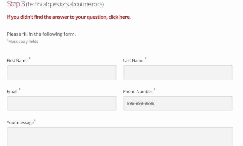Technical questions about Metro’s online service