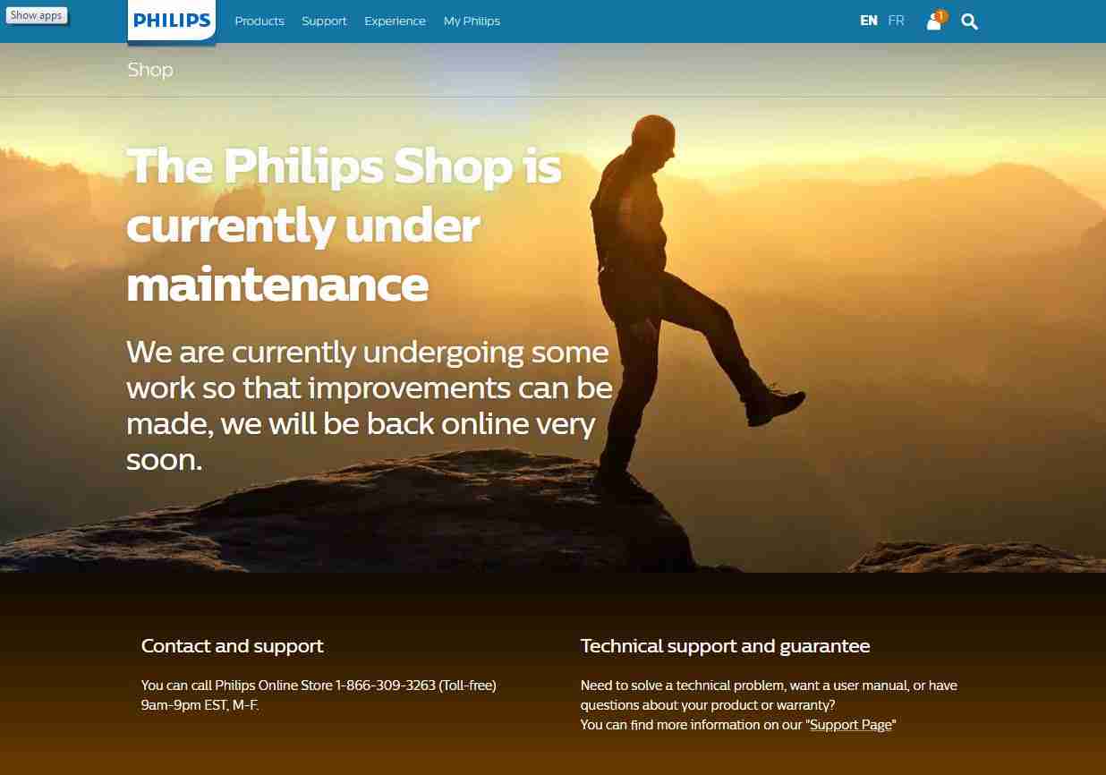 Philips Store Locator Page