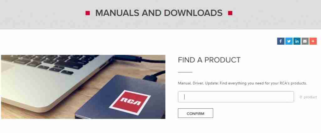 rca manuals and downloads