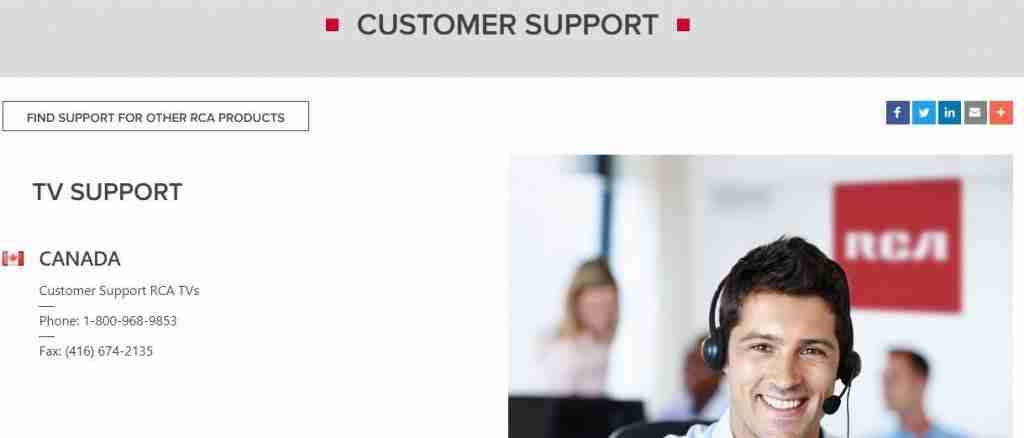 rca support 