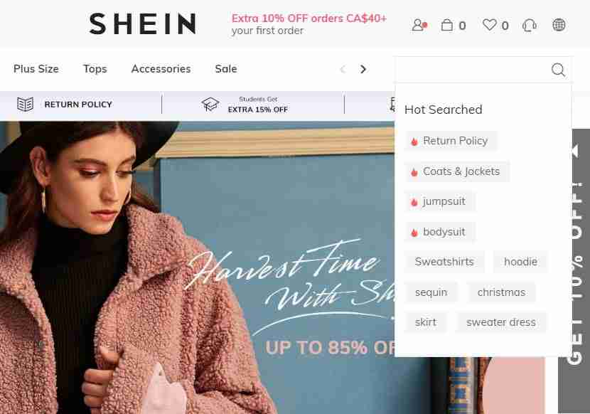 SHEIN customer support Canada