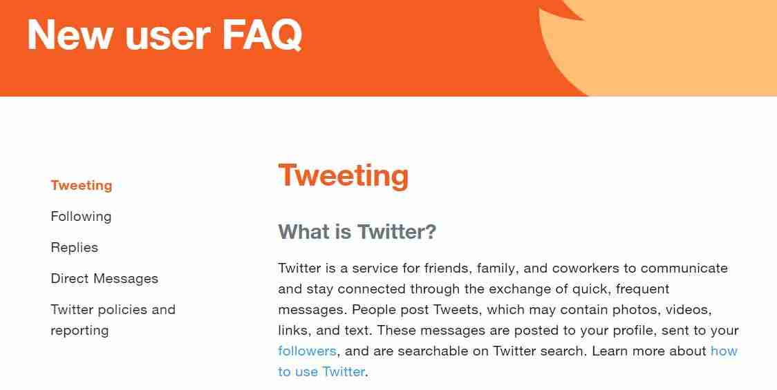 Twitter new User FAQs