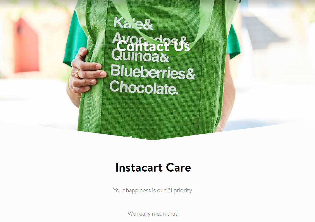 how do i contact instacart customer care